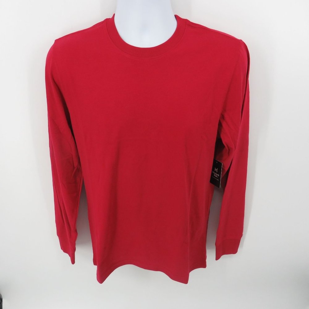 Member's Mark Men's Essential Red Long Sleeve T-Shirt Small NWT